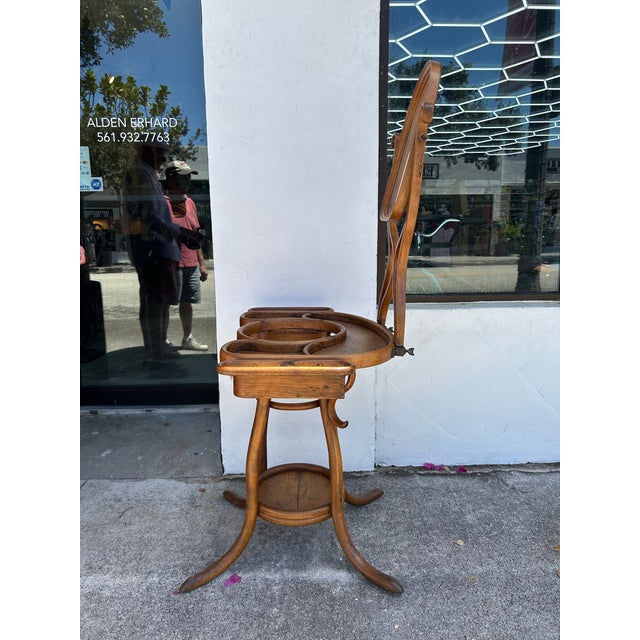 Victorian Antique Thonet Style Shaving Stand For Sale - Image 3 of 8