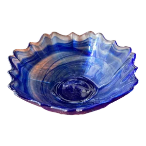 1980s Murano Style Glass Bowl