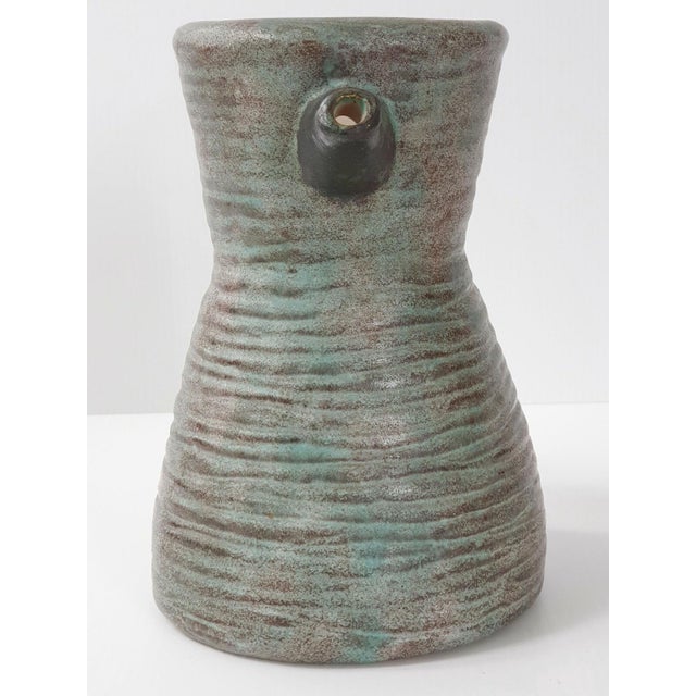 Vintage French Ceramic Stoneware Pitcher from LMR, 1950-1960 For Sale - Image 4 of 7