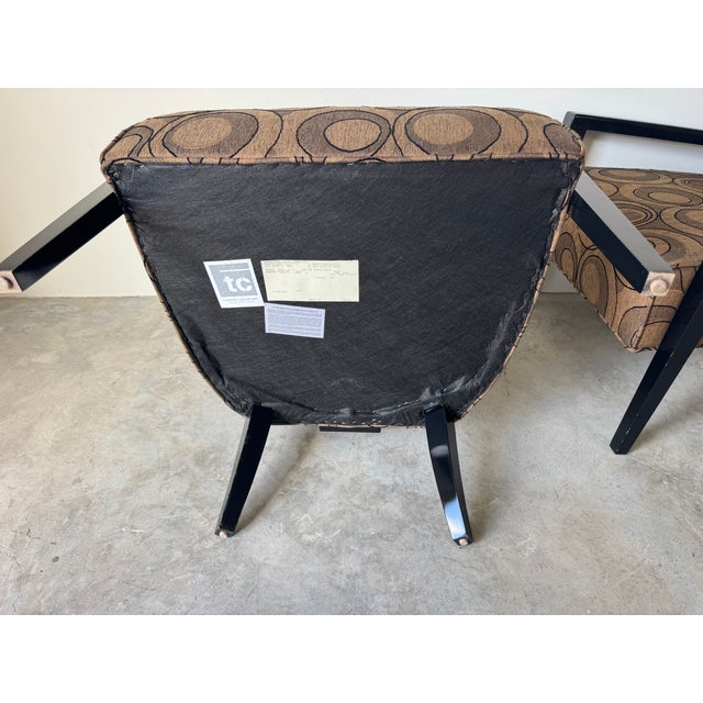Pair of Contemporary Club Chairs by Thayer Coggin Inc. For Sale - Image 15 of 16