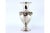 Metal Silver Vase with Floral Reliefs and Frieze on Circular Base For Sale - Image 7 of 7
