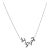 18k(750) White Gold Natural Diamond Leaf Shape Pendant Necklace With Chain For Sale