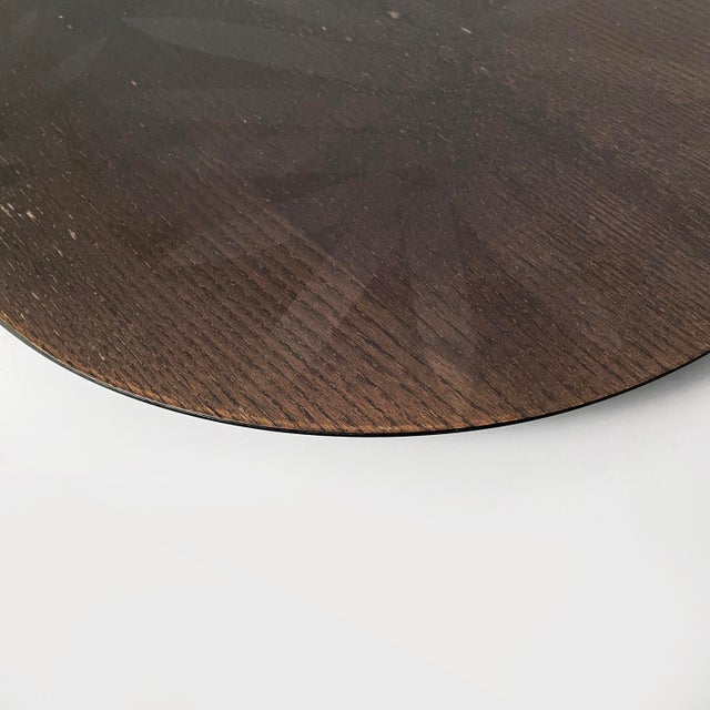 Italian Modern Rotating Plate in Wood, 1990s For Sale - Image 4 of 10