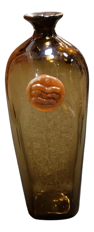 Mitchell Gaudet Art Glass Bottle Vase (New Orleans) (20th Century)