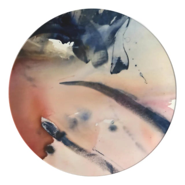 Limited Edition "Riding the Current" Fine Bone China Plate No. 7 by Fanyu Lin For Sale