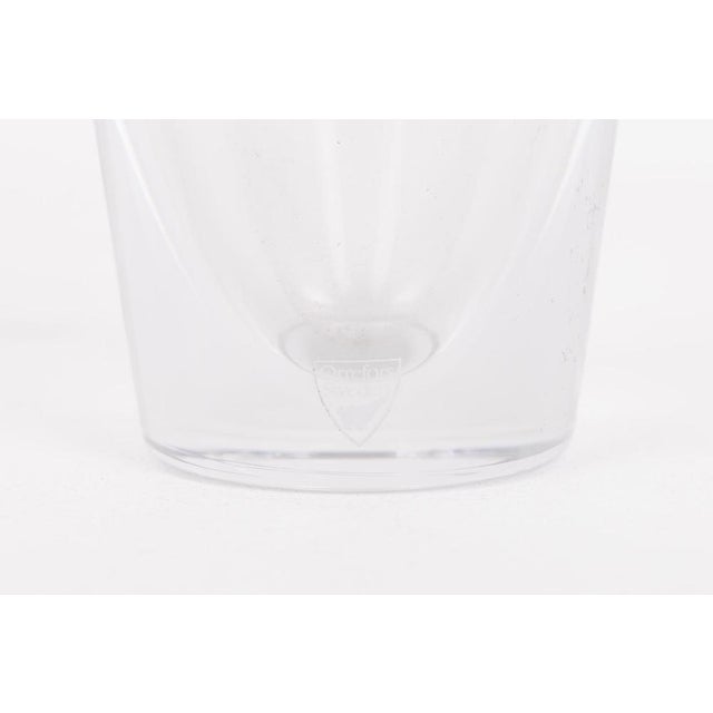Swedish Crystal Vase from Orrefors, 1980s For Sale - Image 3 of 7