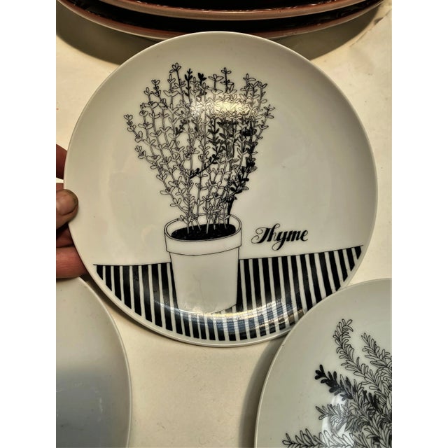 Parsley, Sage Rosemary & Thyme, what a sweet set of dishes. These still have the sticker confirming they are non-toxic so...