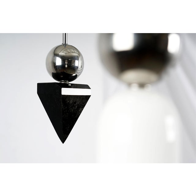 Laur Large Cluster Led Chandelier by Ovature Studios, Set of 9 For Sale - Image 6 of 8