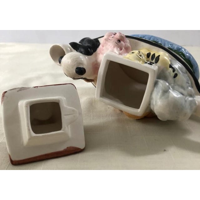 Vintage Noah's Ark Teapot Hand Painted Ceramic W/Lid New World Specialties Nwot For Sale - Image 4 of 14