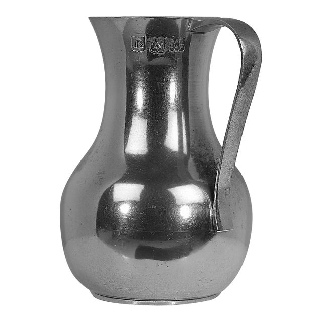 Mid 20th Century John Somers Elegant Pewter Pitcher For Sale