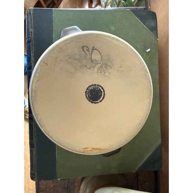 1960s Denby Langley England Stoneware Brown and Cream Pottery Lidded Casserole For Sale - Image 11 of 11