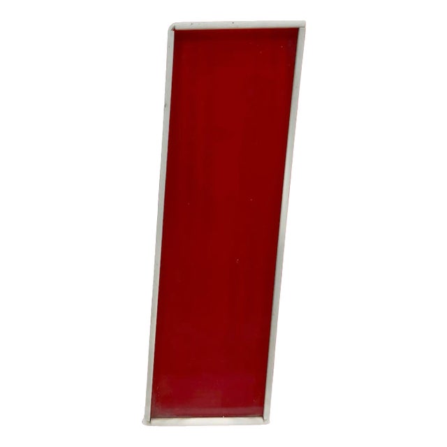 Vintage Red Facade Letter I, 1970s For Sale