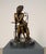 Art Nouveau Parisienne Lady Bronze, Seated at Café Table on Marble – 14” Tall For Sale - Image 9 of 11