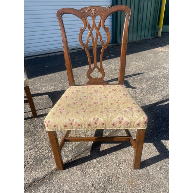 1960s Kittinger 9pc Dining Set W/ Banded Table & 8 Chairs / for Restoration For Sale - Image 12 of 18