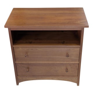 Stickley Mission Cherry Two-Drawer Media/Console Table For Sale