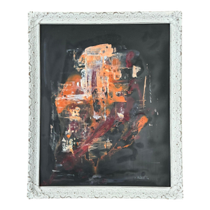 Vintage Original Abstract Oil Painting on Canvas