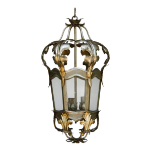 Antique Italian Tole Hanging Lantern