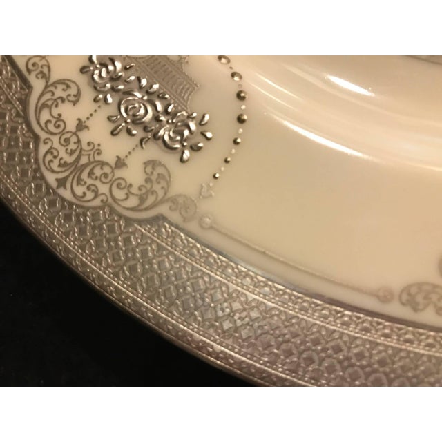 Early 20th Century Set of Six Sterling Silver Overlay Service Dinner Plates For Sale - Image 5 of 7