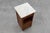 Brown Art Deco Nightstand in Oak with Carrara Marble Top, France, 1920s For Sale - Image 8 of 11