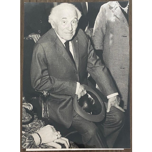 Modern Black And White Photograph Of Marc Chagall 1978, 1978 For Sale - Image 3 of 7