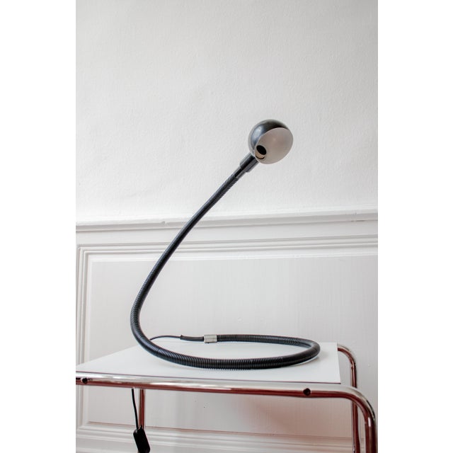 Large Black Hebi Lamp by Isao Hosoe for Valenti, 1970s For Sale - Image 9 of 16