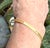 Metal 14k Gold Bangle Bracelet Vintage For Sale - Image 7 of 8