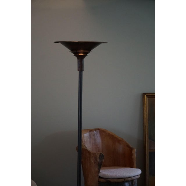 Danish Art Deco Model A-Lamp Uplight Floor Lamp by Louis Poulsen, 1930s For Sale - Image 9 of 18