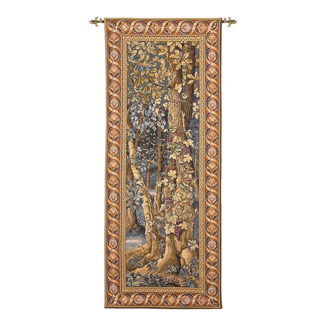 Wild Vine Portiere Loom Woven Tapestry - 170 X 66 Cm (5'7" X 2'2") - Requires Rod Size 2 For Sale