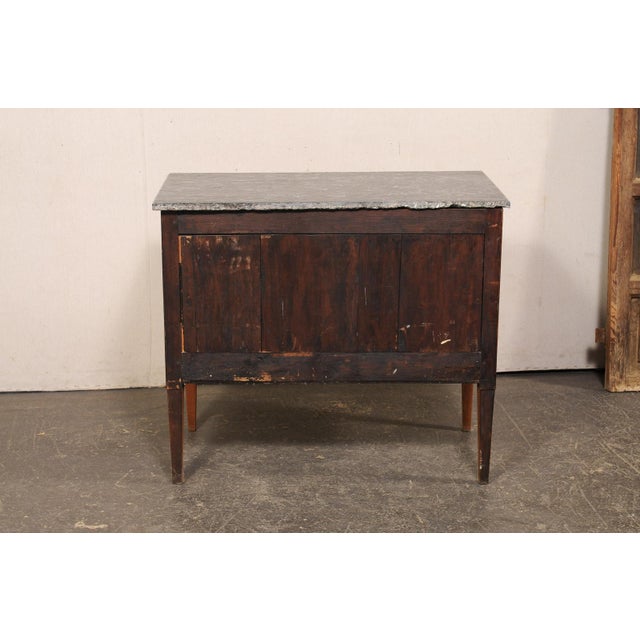 Wood French 19th C Marble Top Commode For Sale - Image 7 of 13