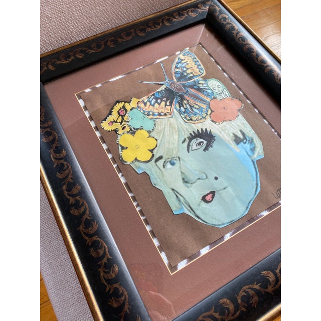 Contemporary "Dandy Andy" Contemporary Pop Art Style Portrait Collage, Framed For Sale - Image 3 of 4