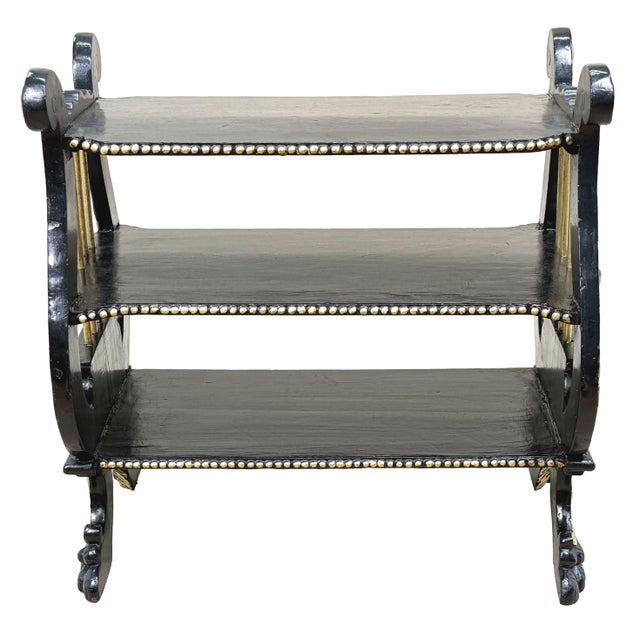 Late 19th Century 19th Century Ebonised and Parcel Gilded Étagère, 1880 For Sale - Image 5 of 13