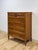 Mid-Century Modern Vintage Thomasville Transitional Tallboy Dresser, Burlwood Accents, MCM Casegood For Sale - Image 3 of 18