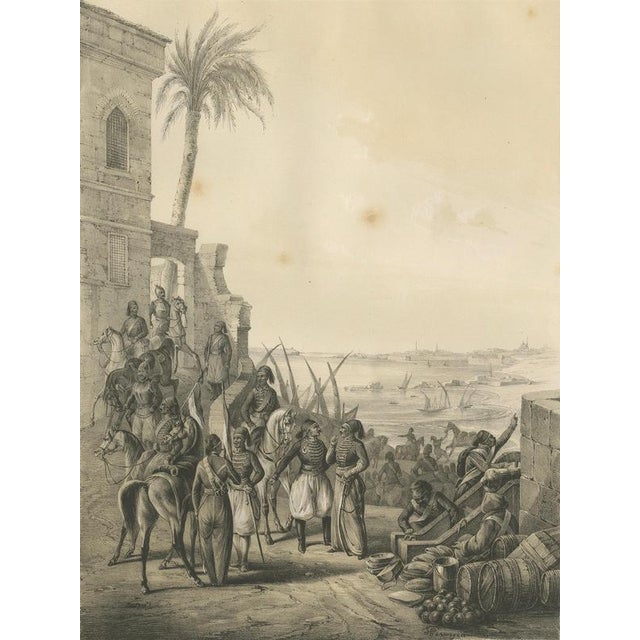 Egyptian Regular Cavalry on the Nile, 1846, Paper For Sale - Image 3 of 9