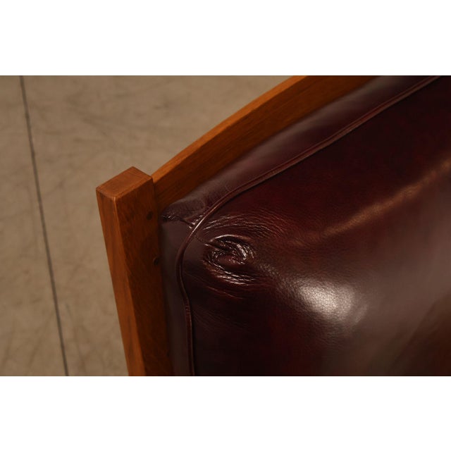 Stickley Mission Collection Pair Of Oak & Leather Bow Arm Morris Chairs For Sale - Image 16 of 18
