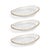Contemporary Cassiel Clear Bowls with Jagged Gold Rim, Set of 3, Large For Sale - Image 3 of 3