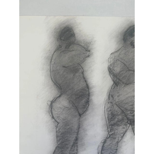 Vintage Signed Male Nude Portrait Study Double Sided For Sale - Image 4 of 10