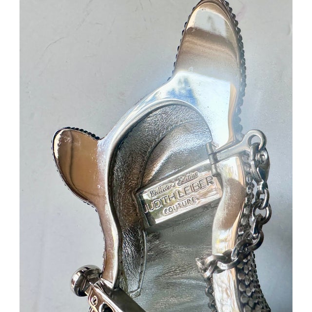 2019 Judith Leiber French BullDog Fred Crystal Minaudiere Evening Clutch Bag Collector’s Edition in Box For Sale - Image 9 of 18