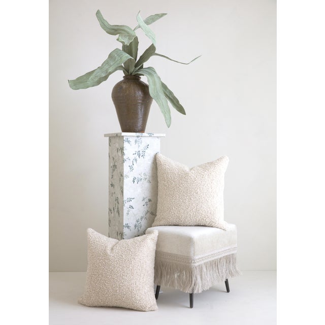 Jasmine Hand Wrapped Wallpaper Pedestal For Sale - Image 4 of 4