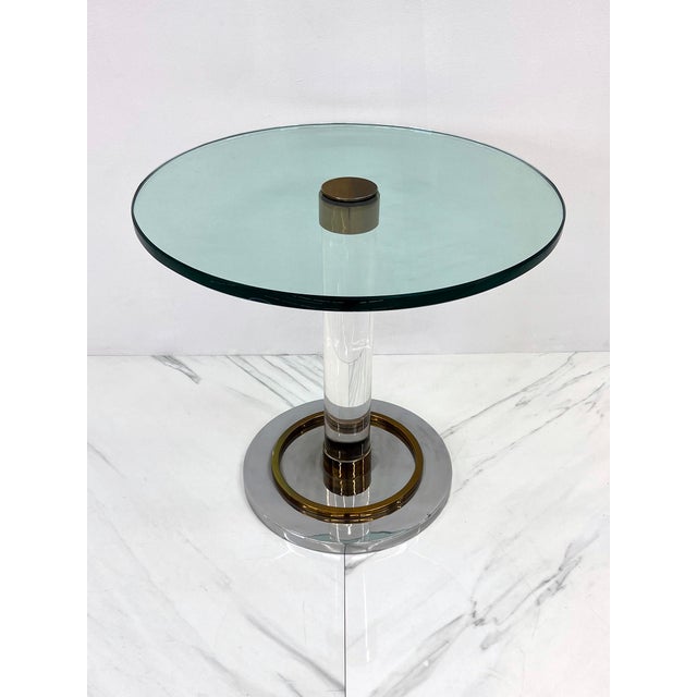 Charles Hollis Jones Charles Hollis Jones O Line Side Table, 1970's For Sale - Image 4 of 8