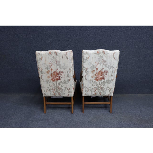 Ethan Allen Cherry Lolling Chairs- Pair For Sale - Image 14 of 17