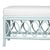 David Francis Lillian Bench - Light Blue For Sale - Image 4 of 8