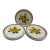 Vintage Midcentury Mikasa “Melissa” Floral Stoneware Dinner Plates, Set of Eleven For Sale
