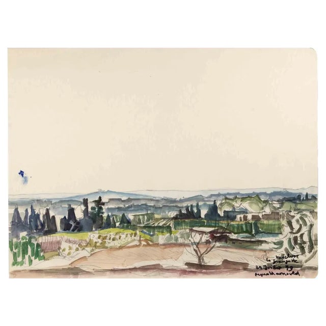 Reynold Arnould, Landscape, 1979, Drawing For Sale
