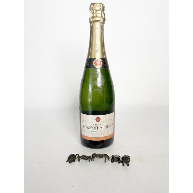 Vintage Bronzes Animal Figures, France, 1950, Set of 5 For Sale - Image 3 of 11