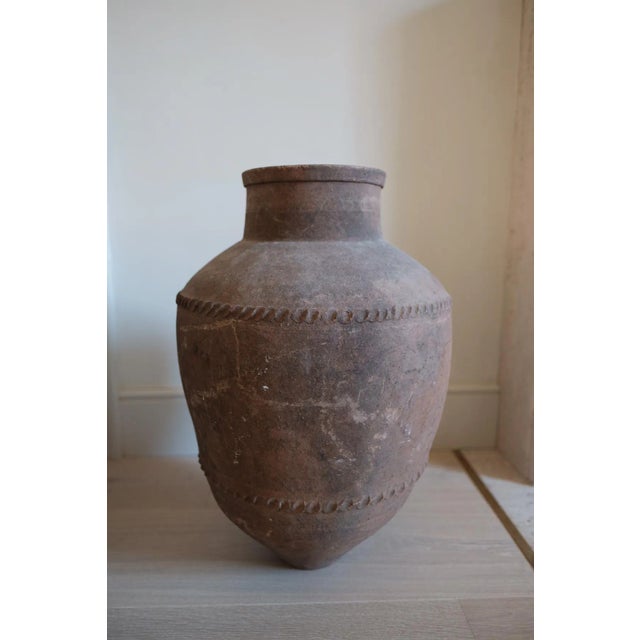 Large Antique Spanish Olive Terracotta Pot For Sale - Image 5 of 5
