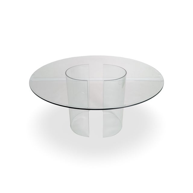 Round Glass Adam Dining Table by Galotti & Radice for Studio G&R For Sale - Image 6 of 6
