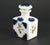 Art Nouveau 19th C. Old Paris Porcelain Perfume Vanity Bottle Blue & White Flowers & Gold For Sale - Image 3 of 11