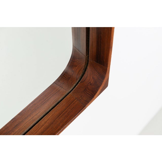 Wall Mirror in Rosewood by Niels Clausen for NC Møbler, Denmark, 1960s For Sale - Image 10 of 13