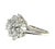 14-Karat White-Gold And Diamond Cluster Ring, 3 Gross Dwt. Diamonds weighing approximately 0.45 TCW. Size: 6. Marked 14K...