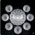 Mid-Century Modern MCM Style Lausitzer Glaswerke Medea Scalloped Crystal Bowl Set - 8 PCS For Sale - Image 3 of 4